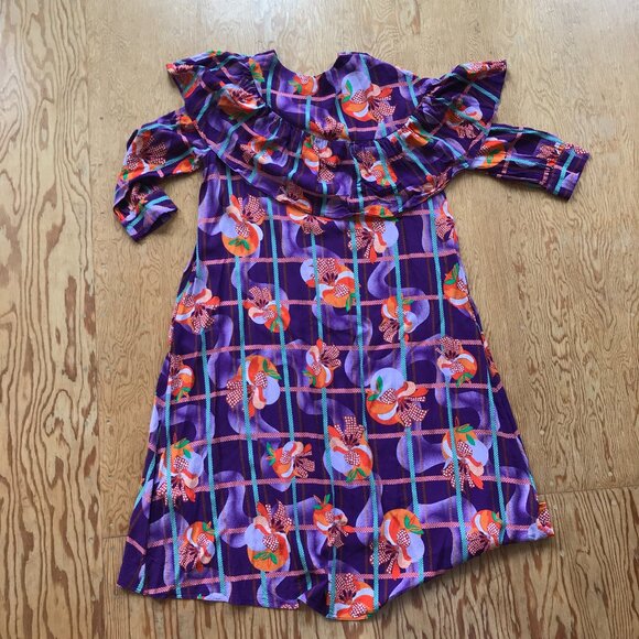 & Other Stories purple ruffle dress, size 6 - Picture 2 of 11